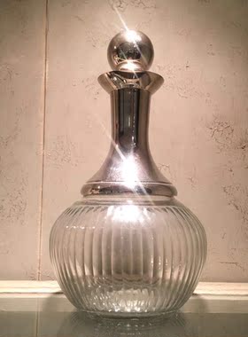 欧美透明玻璃带盖摆件正版现货