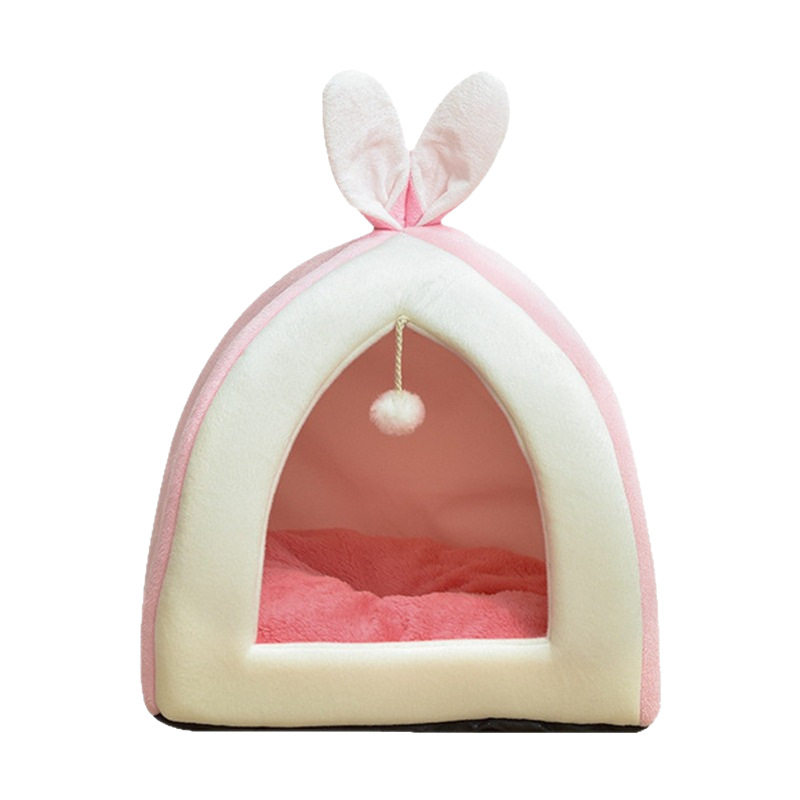 厂家兔耳朵窝猫窝四季通用夏季房子猫舍宠物兔窝床跨境宠物用品,淘宝优惠券,粉丝福利购,淘宝优惠卷