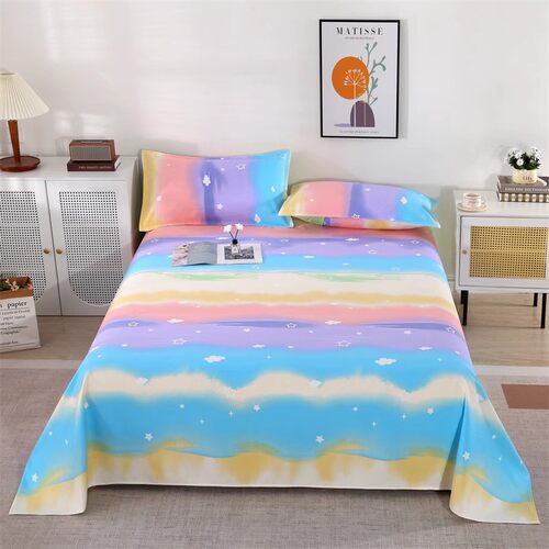 【太厚不起皱】棉老粗布床单单件加厚棉麻亚麻学生宿舍两三件套 - 图0