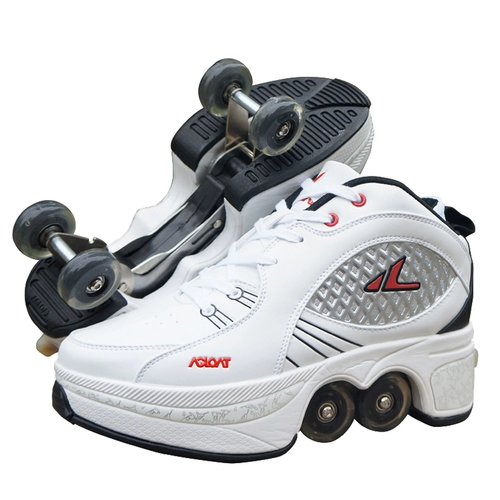 Трансформер, детские туфли, невидимые роликовые коньки подходит для мужчин и женщин для взрослых