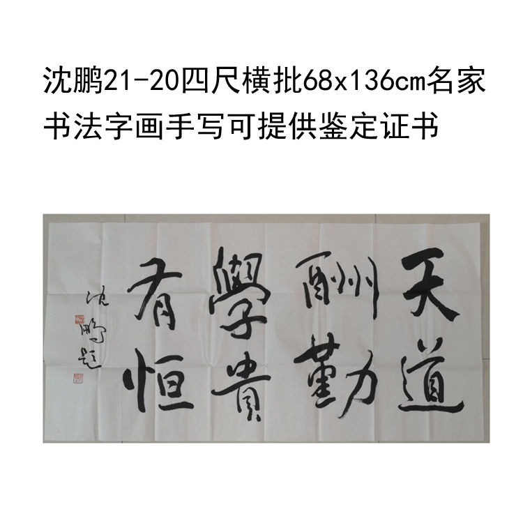 临摹手写沈鹏书法四尺横批68x136cm名家名人字画题字收藏可选鉴定 - 图1