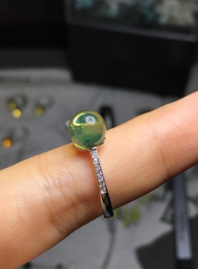 多米尼加戒指蜜蜡925镶嵌包邮