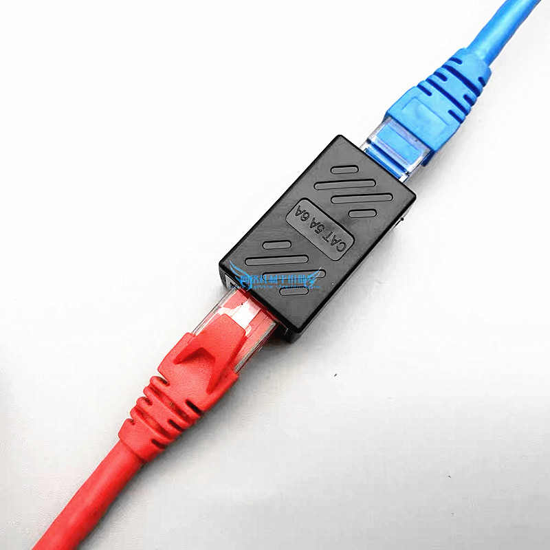 10个屏蔽网络直通头千兆网线对接头RJ45宽带POE延长8芯高速对接头 - 图0