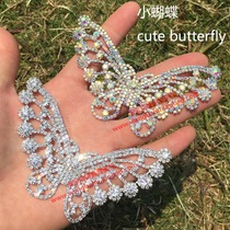 Delicate Colorful Butterfly Water Drill Clothes Shoes Cap Sticker Drill Flowers Outsuit Decoration Water Drill Hair Accessories Material Wedding Shoes Stick Drill