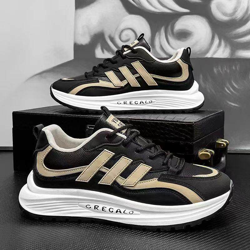 2025春秋新款运动跑步轻便潮鞋男鞋皮面防水休闲鞋男士旅游鞋,淘宝优惠券,粉丝福利购,淘宝优惠卷