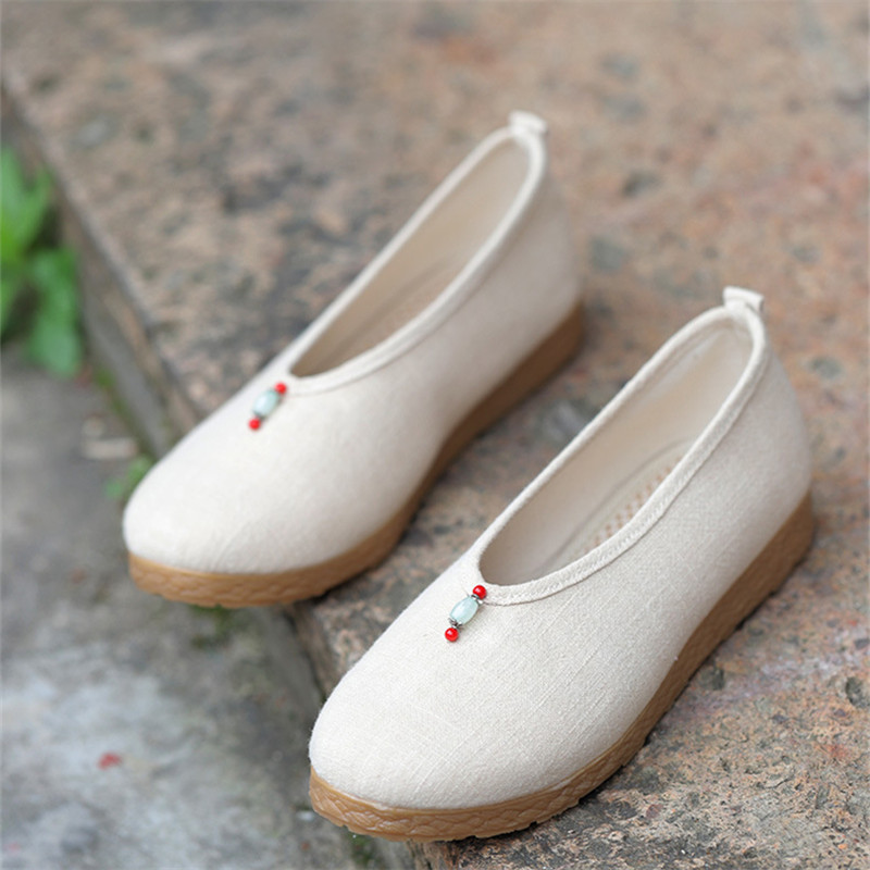 新款原创老北京布鞋居士鞋复古民族风茶艺师禅意女绣花鞋汉服鞋子,淘宝优惠券,粉丝福利购,淘宝优惠卷