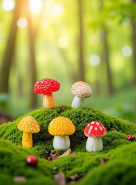 微景观创意可爱蘑菇治愈系套装