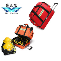 Bolida Large Capacity Waterproof Fire Retardant Fire Backpackers Anti Emergency Rescue Pull Rod Bag