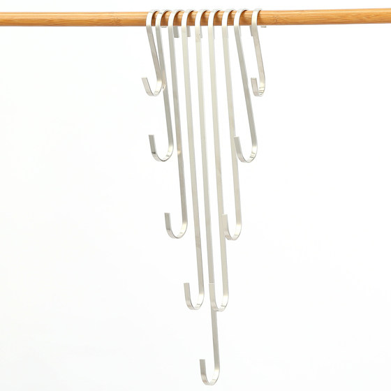 Clothing store iron art extended shelf S-shaped flat hook