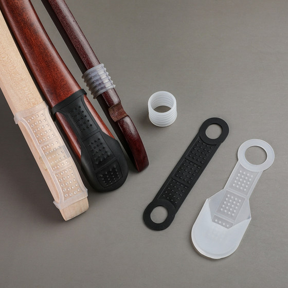 Non-slip silicone transparent threaded plastic wooden clothes hanger