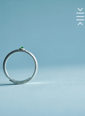 绿度母丨种子字戒指