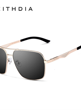 Veithdia/威斯．蒂亚 男士方形墨镜太阳镜男防紫外线可定制近视镜