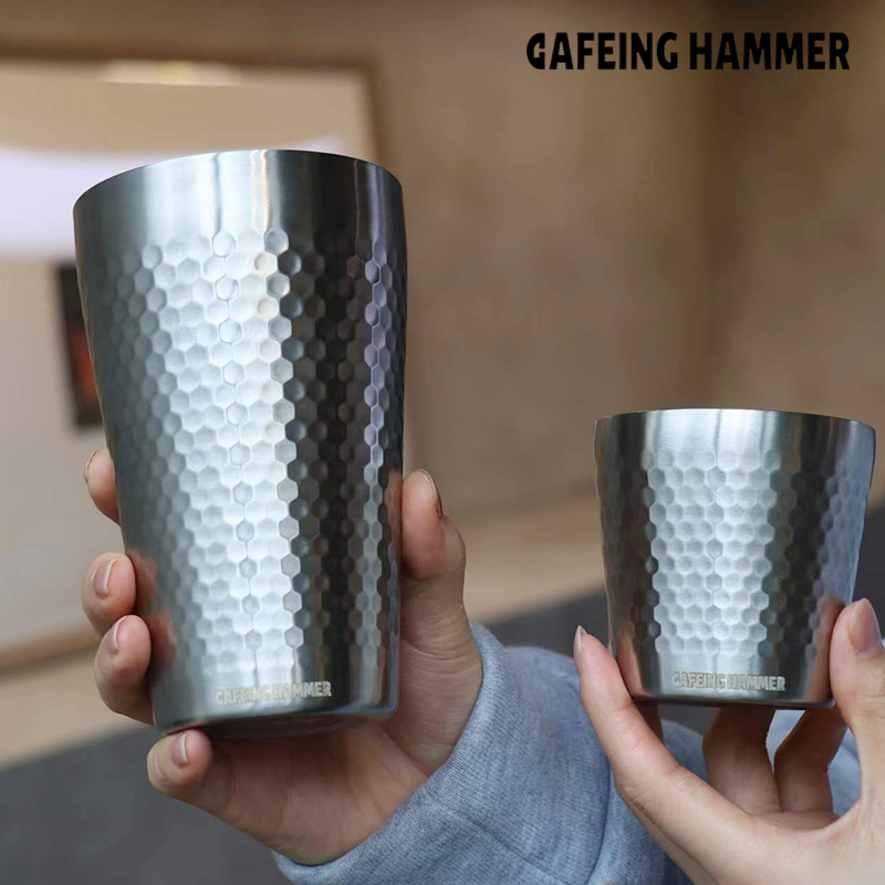 CAFEING HAMMER咖啡接粉杯闻香杯锤纹 EK4 3咖啡接粉器防飞粉-图1