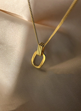 项链s925简约百搭几何轻奢小众