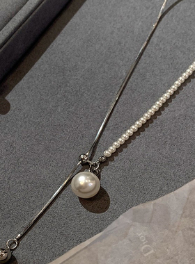 轻奢时尚长款珍珠项链