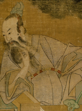 王文炜祝寿图明国画挂轴高清