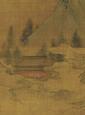 清李世达仙山楼阁高清艺术微喷
