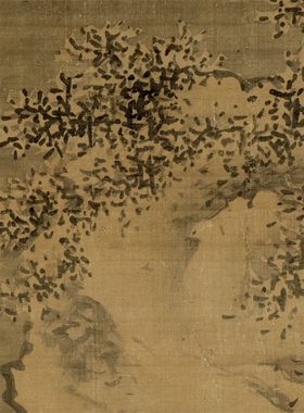 谢时臣雪山寒溪明国画挂轴高清