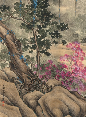 郎世宁马清国画横幅高清微喷