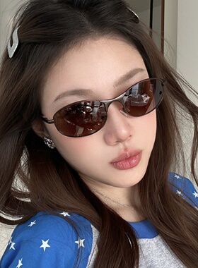 古铜茶猫眼显瘦方圆脸防UVB太阳