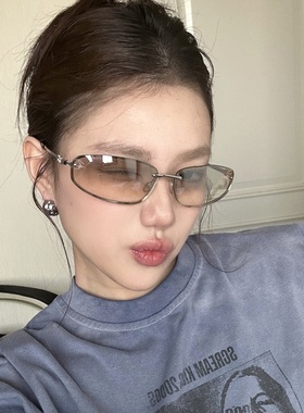 复古银色金属老钱风太阳镜