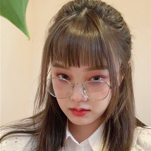 jennie同款网红超轻眼镜框架防蓝光可配近视女韩版潮ins素颜金边 - 图2