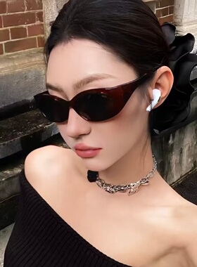 大框方形显瘦网感防晒太阳镜