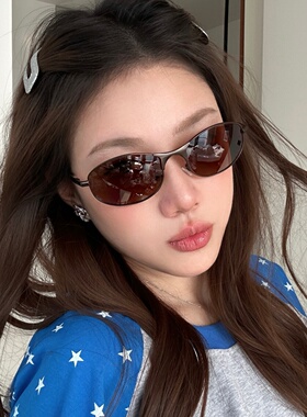 古铜茶Y2K千禧风偏光太阳镜