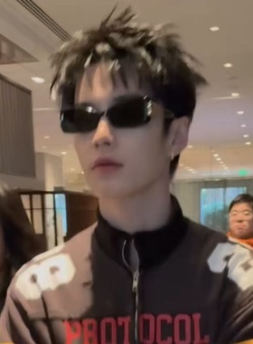 韩版潮男金属腿镂空猫眼显瘦墨镜