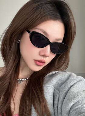 复古偏光猫眼方圆脸显瘦太阳镜