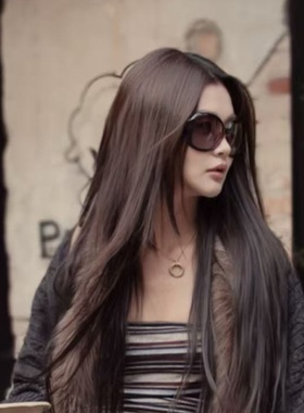 千禧辣妹风复古大框圆脸太阳眼镜