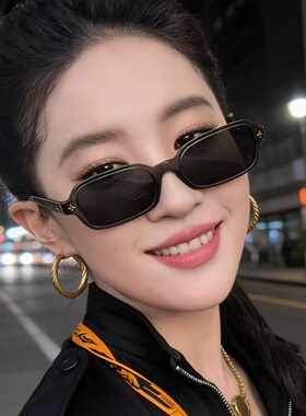 刘亦菲同款灰方星太阳镜显瘦超轻