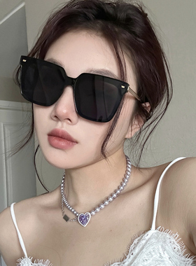2025新款韩版方框gm黑色墨镜女夏