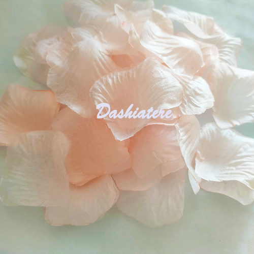 浪漫表白玫瑰花瓣仿真花童撒花藕粉色婚礼装饰纪念日ktv求婚道具 - 图0