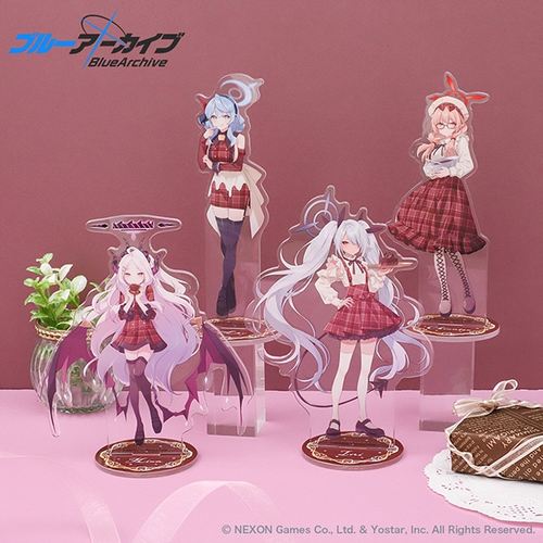 【现货】蔚蓝档案 原作版 摆件立牌挂件徽章卡片贴纸文件夹周边 - 图2