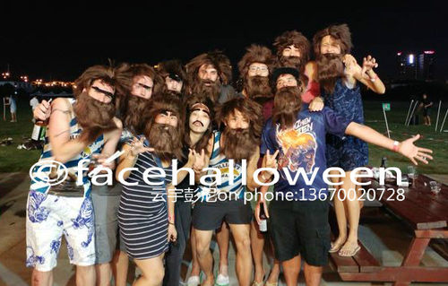 表演道具蓬松哈利波特里海格大胡子胡须+假发儿童圣诞节演出化妆 - 图2