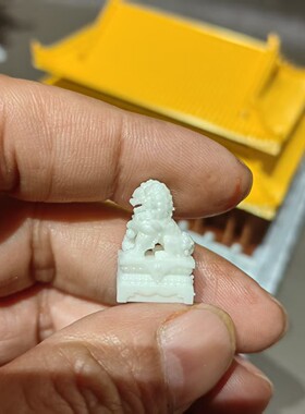 包邮仿真石狮子门口摆件模型山水沙盘假陆缸造景装饰品小摆件麒麟