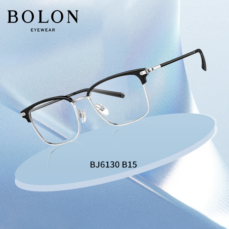 BOLON暴龙近视眼镜框24新品男款商务眉形镜架女可配防蓝光BJ6130-图2