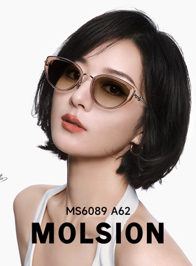 陌森防晒眼镜新品时尚复古猫眼墨镜高级感太阳眼镜MS6089/3107