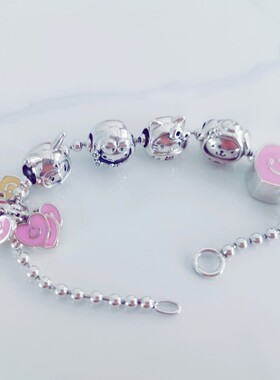 银手链珠珠链子925纯银