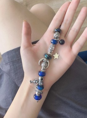 宇宙s925银小宇宙珠宇航员手串