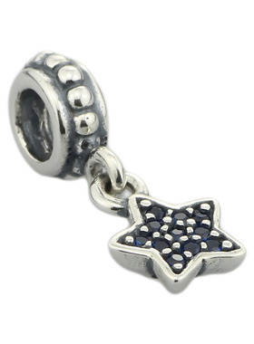 纯银手链五角星饰品生日礼物吊坠