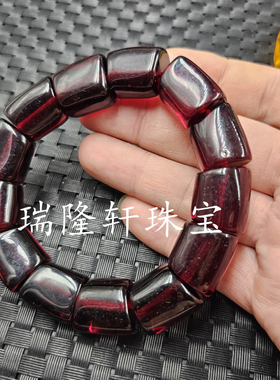 冰种血泊随型手链鸡油黄蜜蜡手链