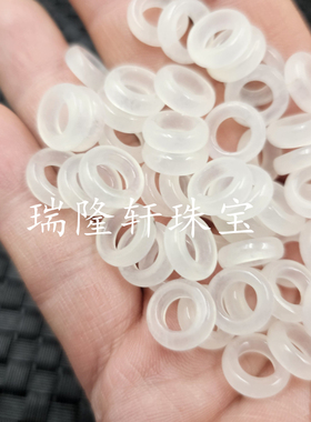 新疆和田白玉平安扣玉石散珠