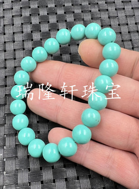 优化绿松石20毫米圆珠玉石手链