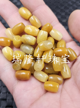 新疆和田金丝玉米珠玉石散珠