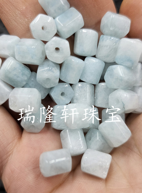 多色六棱珠露露玉石散珠