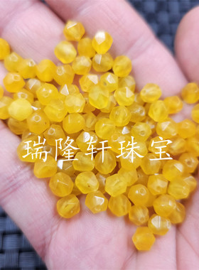 优化黄龙玉多棱玉石散珠