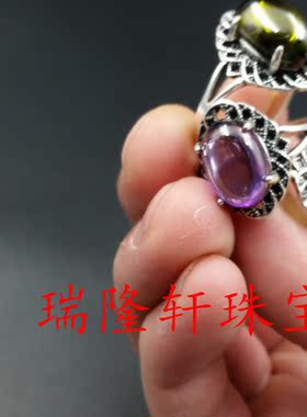 高档天然玉石冰种女戒厂家直销