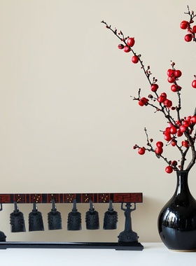 仿古单层曾侯乙青铜编钟桌面摆件